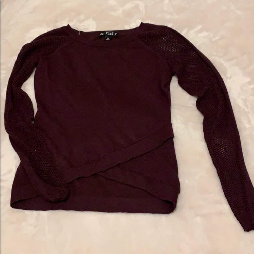 Burgundy Sweater